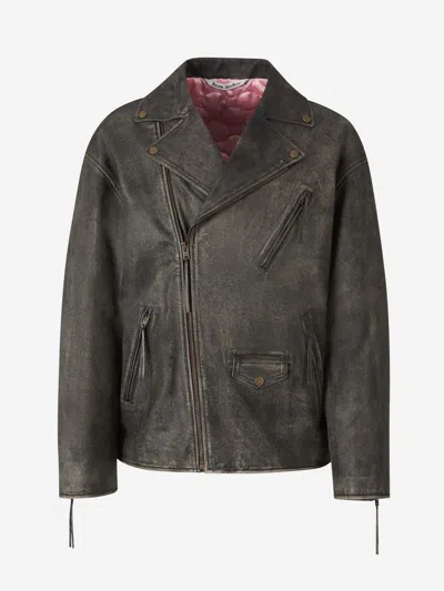 Acne Studios Oversize Leather Jacket