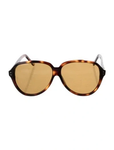 Pre-owned Acne Studios Oversize Tinted Sunglasses In Brown