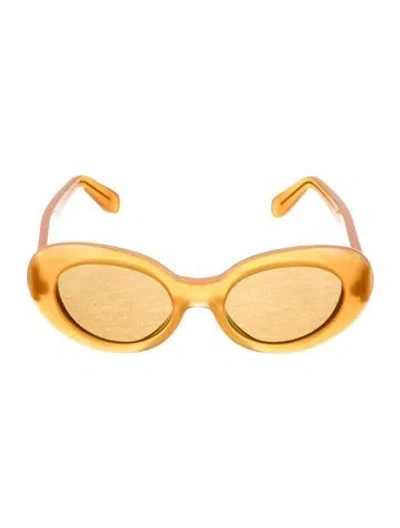 Pre-owned Acne Studios Oversize Tinted Sunglasses In Orange