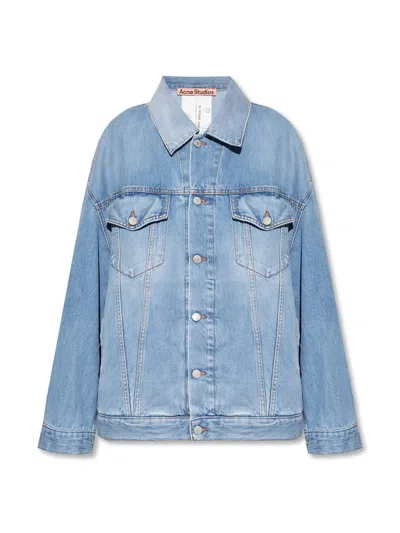Acne Studios Oversize Unisex Denim Jacket In Blue