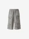 Acne Studios Gray Cargo Shorts In Gray