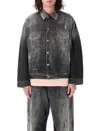 Acne Studios Robert U Oversized Organic Denim Jacket In Black