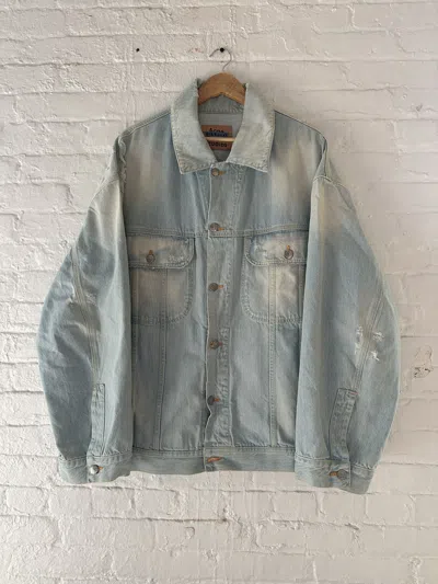 Pre-owned Acne Studios Oversized Denim Jacket In Blue
