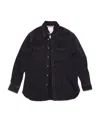 Acne Studios Denim Button-up Shirt In Black
