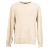 Acne Studios Oversized Face Patch Sweatshirt In Beige Cotton In Beige