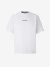 Acne Studios Exford U Logo-print Organic Cotton-jersey T-shirt In Logo Printed On The Front In Contrast
