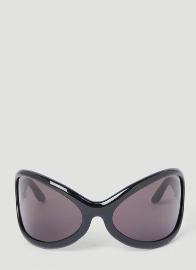 Acne Studios Oversized Oval Sunglasses In Black