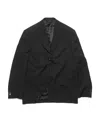 Acne Studios Oversized Single-breasted Blazer In Black