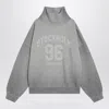 Acne Studios Grey Oversized Turtleneck Sweatshirt Women In Gray