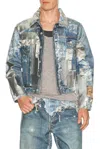 Acne Studios Long Sleeve Denim Jacket In Blue