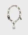 Acne Studios Women Padlock Chain Necklace