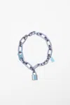 Acne Studios Padlock Chain Necklace In Gold