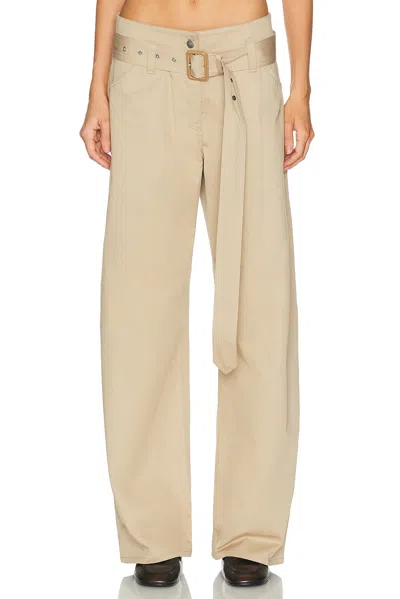 Acne Studios Page Tailored Twill Trouser In Neutral
