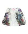Acne Studios Fluid Printed Bermudas In White