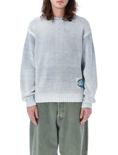 Acne Studios Painted Sweater In Light Blue