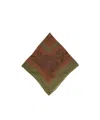 Acne Studios Paisley Bandana-print Wool Scarf In Brown