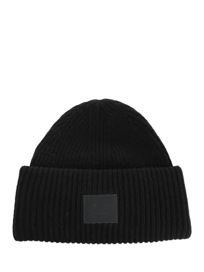 ACNE STUDIOS PANA FACE YAK HATS BLACK