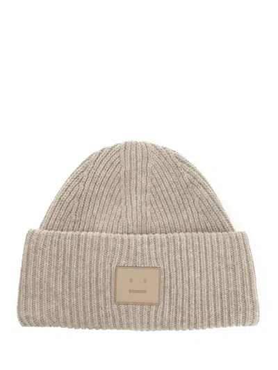 ACNE STUDIOS PANA FACE YAK HATS GREY