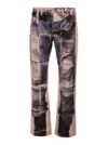 Acne Studios Panelled Denim Jeans In Multi