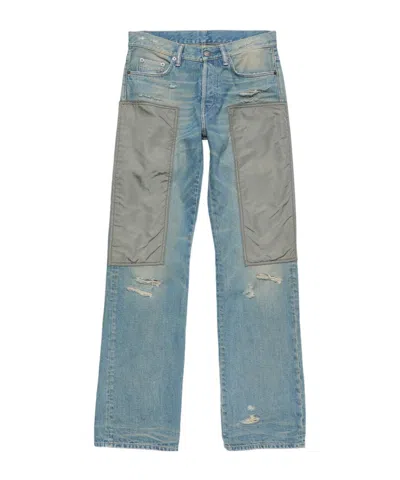 ACNE STUDIOS PANELLED DISTRESSED JEANS