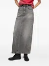 Acne Studios Panelled Midi Skirt In Gray