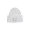 Acne Studios Light Grey Melange Wool Beanie