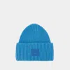Acne Studios Pansy N Face Beanie -  - Wool - Blue In Blue