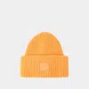 Acne Studios Pansy N Face Beanie -  - Wool -  Mandarin Orange In Orange