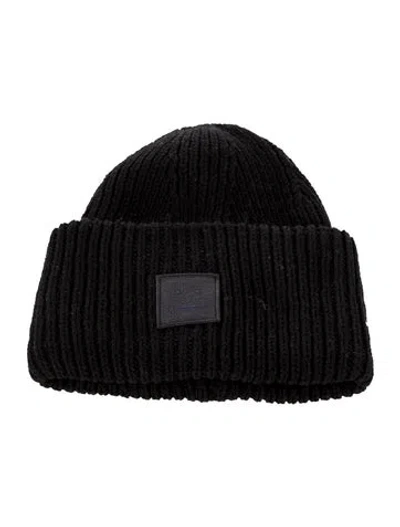 Pre-owned Acne Studios Pansy Wool Beanie In Black