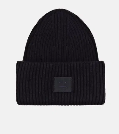 Acne Studios Wool Beanie In Black