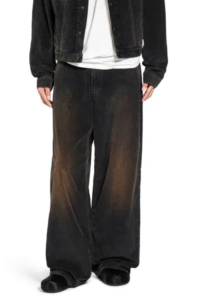 Acne Studios Pantaloni Di Velluto A Coste In Black