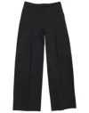 Acne Studios Pinstripe-print Wide-leg Trousers In Black