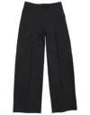 Acne Studios Pinstripe-print Wide-leg Trousers In Black