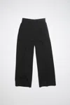Acne Studios Tailored Wool Blend Trousers In Black