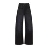 Acne Studios Trousers With Wide Leg And Belt Loops In Black
