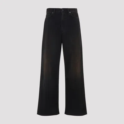 Acne Studios Wide Leg Trousers Back Pocket In Black