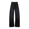 Acne Studios Trousers With Wide Leg And Belt Loops In Blue
