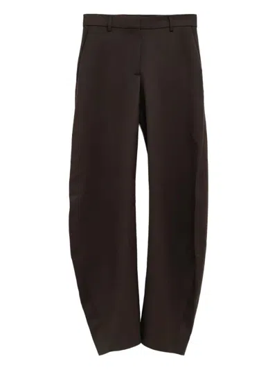 Acne Studios Pants In Burgundy