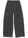Acne Studios Ripstop Cargo Trousers In Faded Black