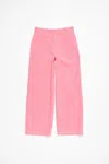 Acne Studios Pink Wide-leg Trousers In Tango Pink