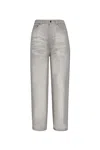 Acne Studios Loose Fit Trousers In Grey Melange