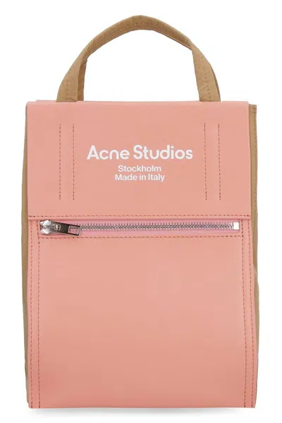 Acne Studios Papery Logo Printed Tote Bag In Pink