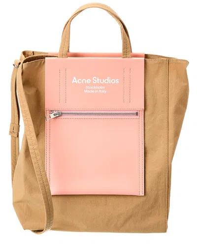 Acne Studios Papery Nylon Tote In Brown
