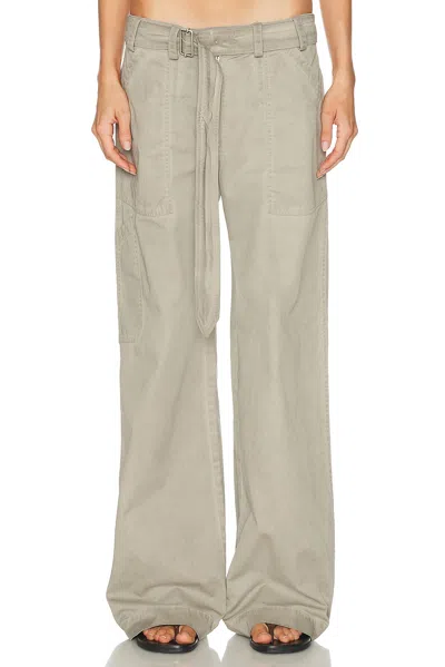 Acne Studios Parko Twill Trench Trouser In Brown