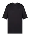 Acne Studios Men Crewneck T-shirt With Logo In Black