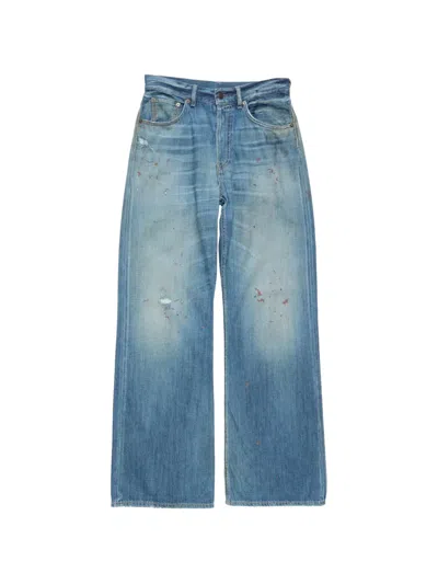 Acne Studios Patch-detail Jeans In Blue
