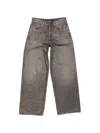 Acne Studios Patch Washed-black Jeans In Gray