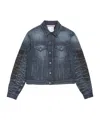 Acne Studios Patchwork Denim Jacket In Blue