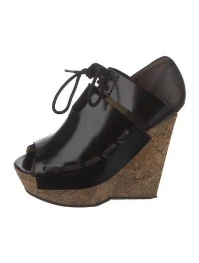Pre-owned Acne Studios Patent Leather Pumps In Black