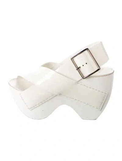 Pre-owned Acne Studios Patent Leather Pumps In White